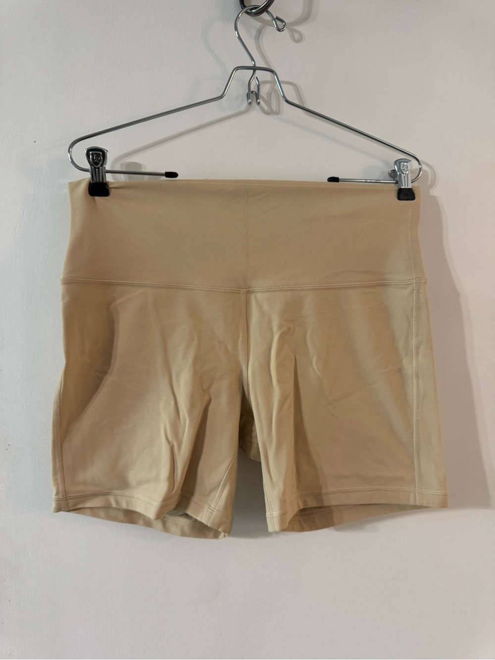 lululemon athletica Tan High-Rise Bike Shorts